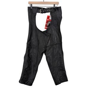 First Classic‎ Leather Gear Motorcycle Chaps Size Small M800